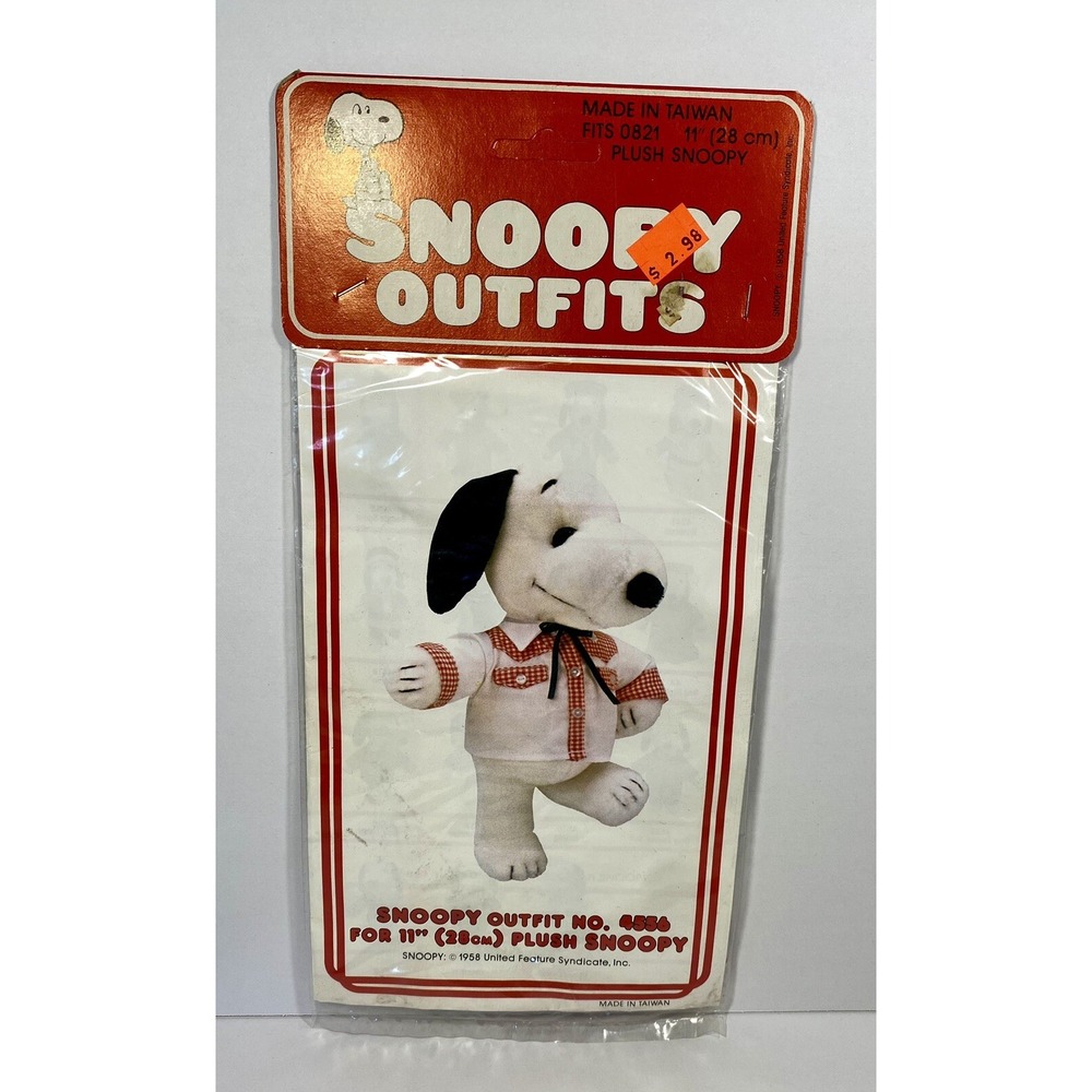 Vintage Snoopy Clothes Outfit Square Dance 4556 for 11 inch Plush NIP Rare